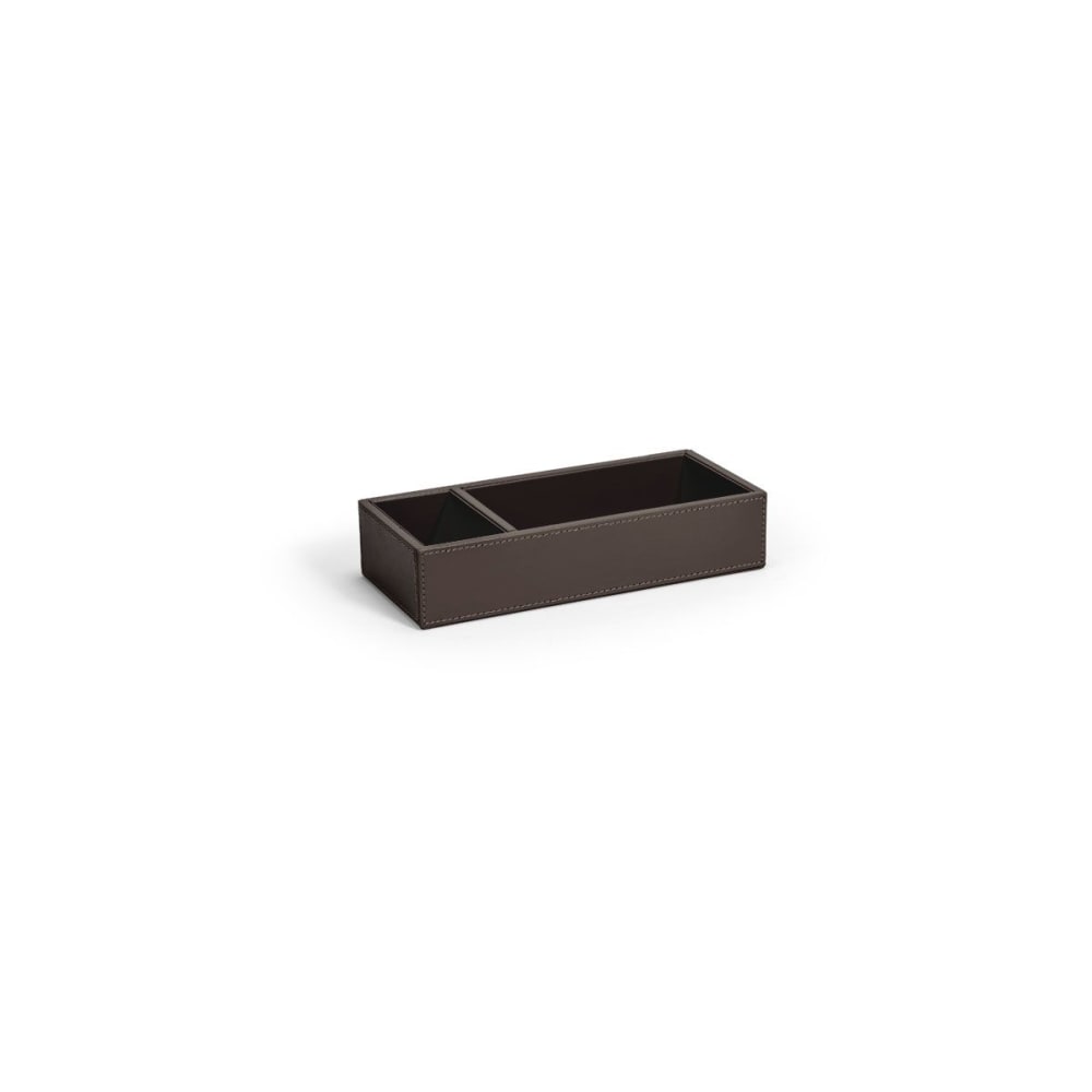 London Accessory Holder 9.5" x 4.25", Brown